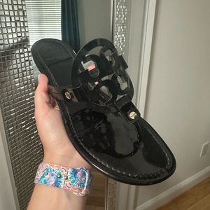 Tory Burch sandals Miller- Black Patent